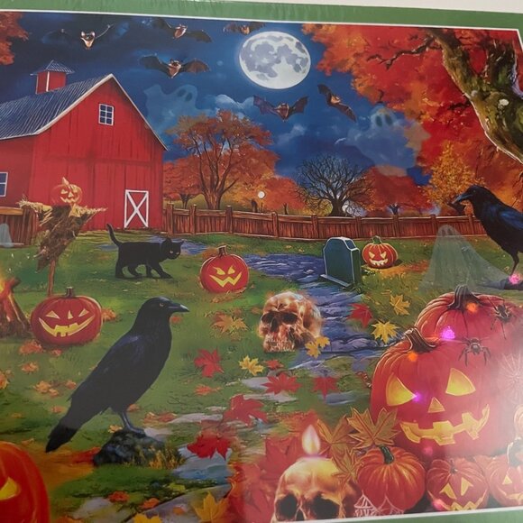 500-Piece Jigsaw Puzzle – Light a Jack-o’-Lantern - Picture 5 of 5